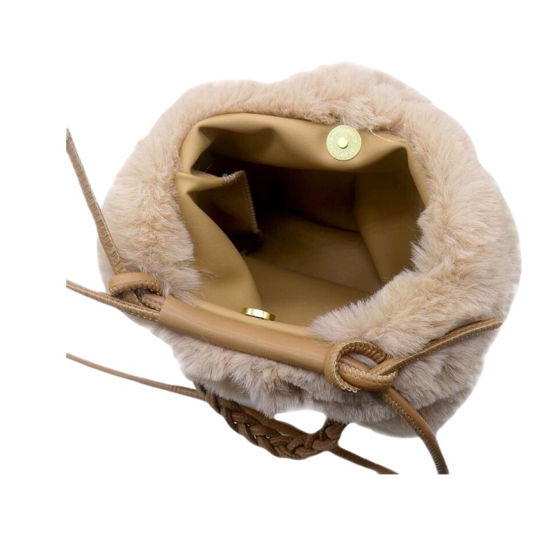 Wintertasche Damen Handtasche flaumig klein
