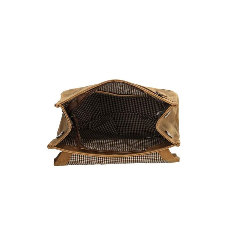 Stylischer mittelgroßer Damen Leder-Rucksack