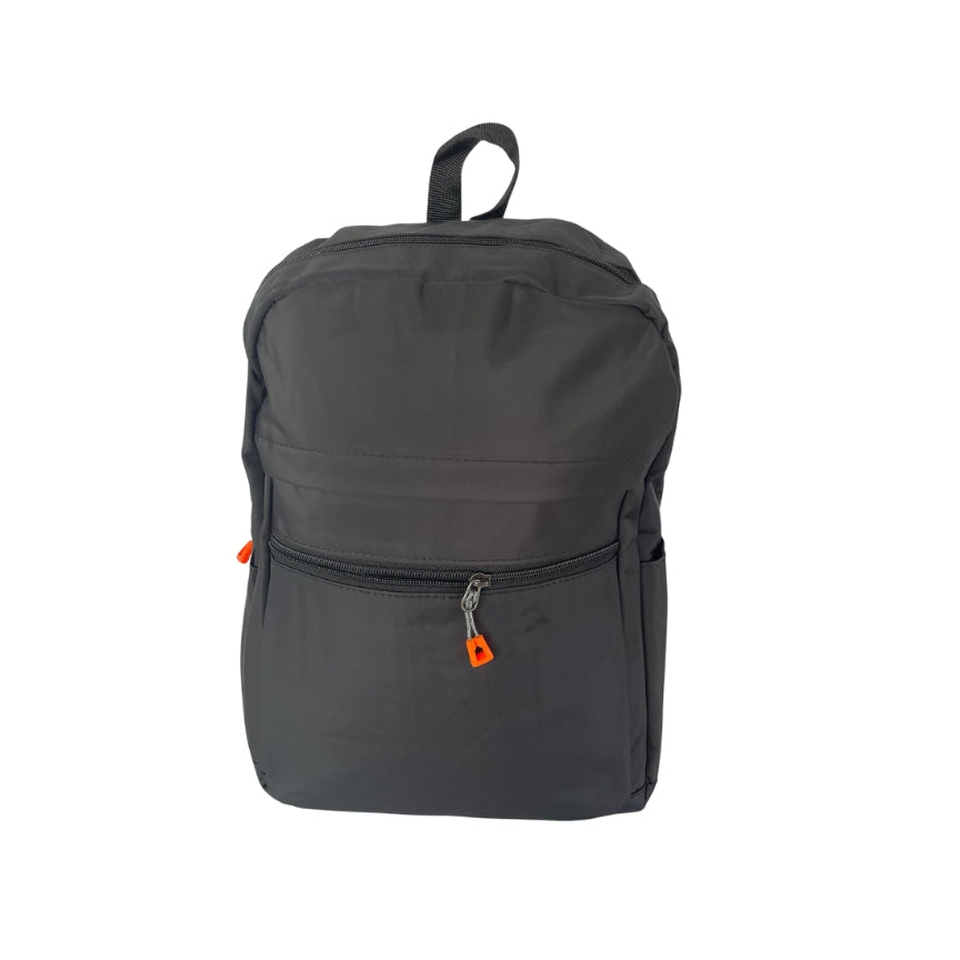 Schwarzer Wasserfester Schul-Freizeit Rucksack mit vielen Fächern