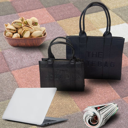 Damen Tote Bag Alltags Shoppertasche groß blau mit Hintergrund