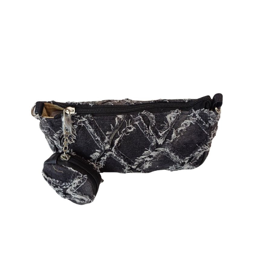 Denim Crossbody Bag mit Münztasche - Klein, Stylisch und Sommerbereit