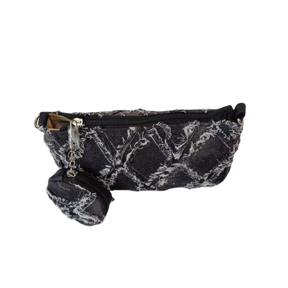 Denim Crossbody Bag mit Münztasche - Klein, Stylisch und Sommerbereit