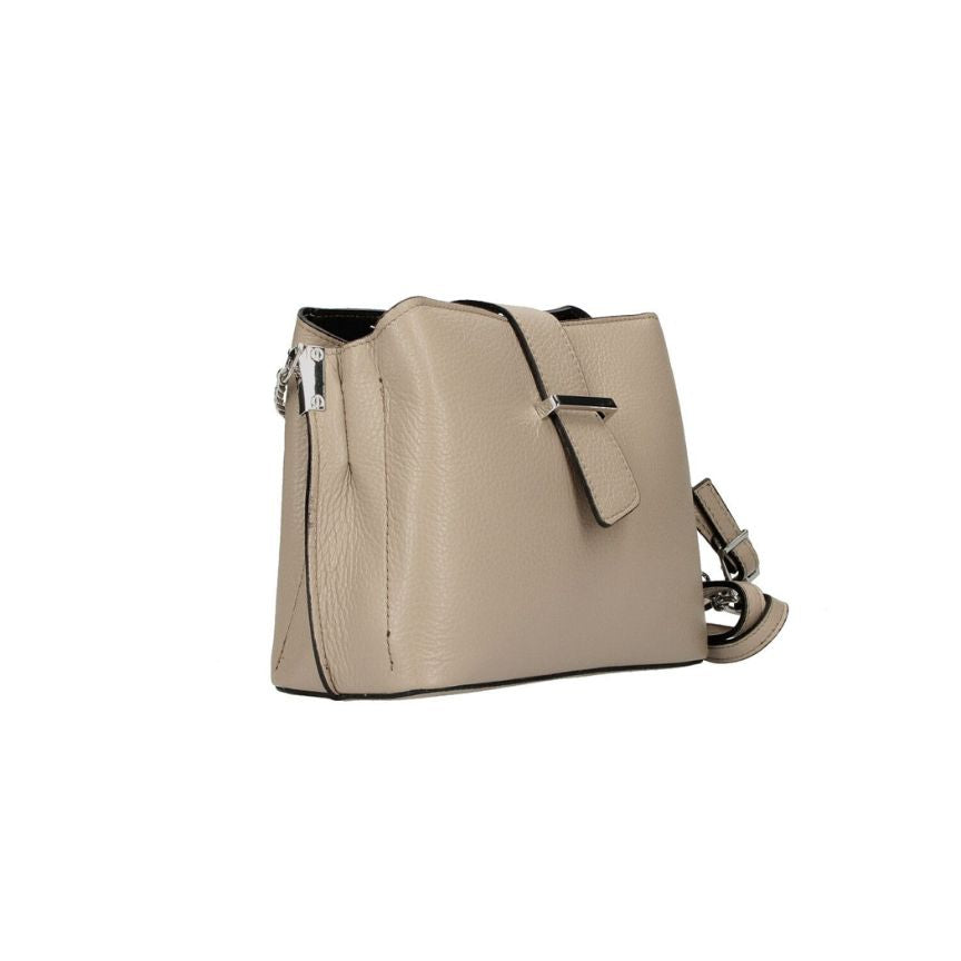 Amelie - Elegante Damen Lederhandtasche mit Klappe & 3 Fächern