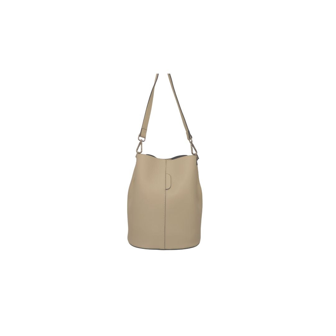 Eimertasche mit Vintage Gurt