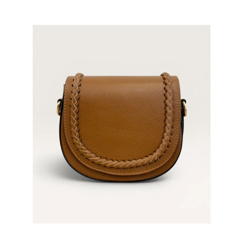 "Leni" - Elegante Lederhandtasche in Halbmondform - für Alltag und besondere Anlässe