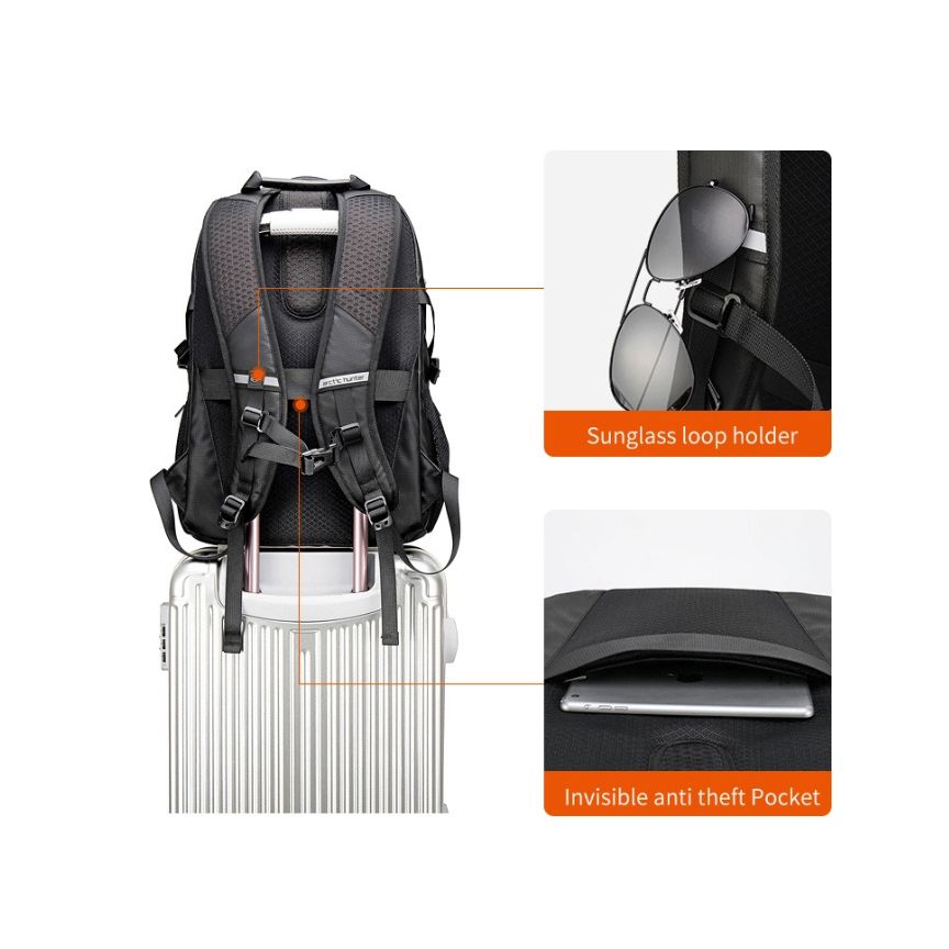 Business-Alltags Rucksack mit Laptopfach und USB-Anschluss