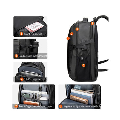 Business-Alltags Rucksack mit Laptopfach und USB-Anschluss