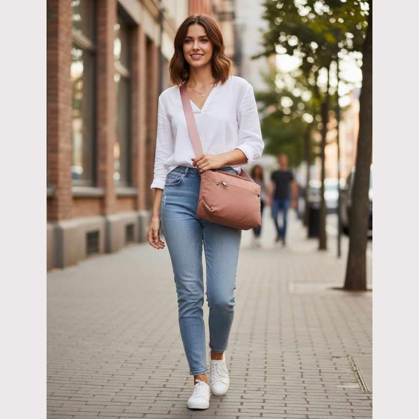 Praktische Crossbody-Bag für Damen - leicht, stilvoll, geräumig