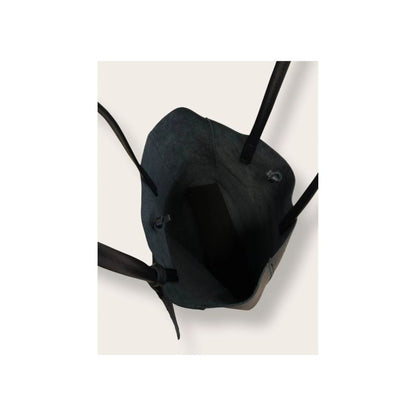 "Clara" - Stilvolle Damen-Leder-Shoppertasche mit silberfarbenen Nieten