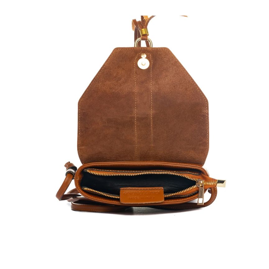 Damen Crossbody-Tasche aus Echtleder - kompakt, geräumig, praktisch