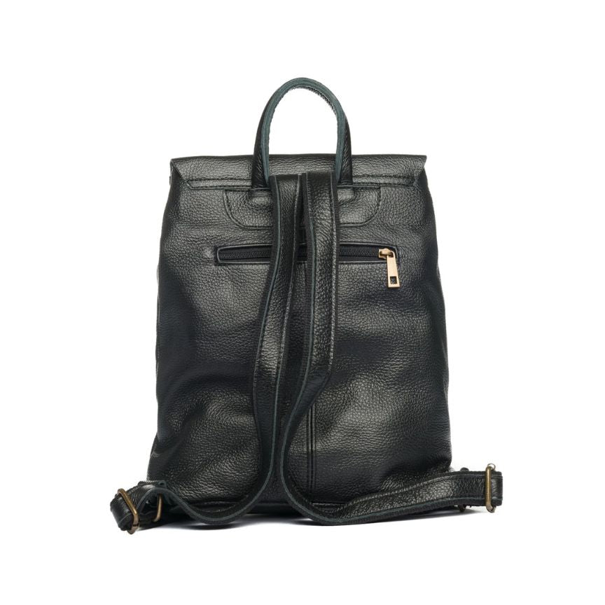 Damen Fashion-Rucksack aus Echtleder - elegant, schlicht, praktisch