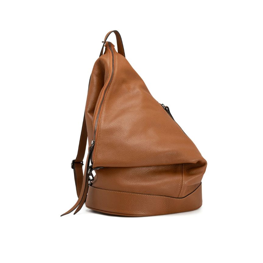 Damen Fashion Lederrucksack - Erweiterbar & Stilvoll mit Henkel, Seiten- & Innentasche