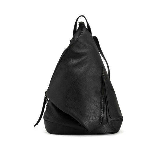 Damen Fashion Lederrucksack - Erweiterbar & Stilvoll mit Henkel, Seiten- & Innentasche