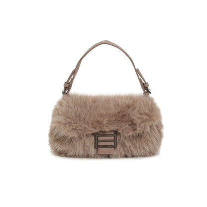 Damen Handtasche aus Faux-Fur - weich, leicht und modern