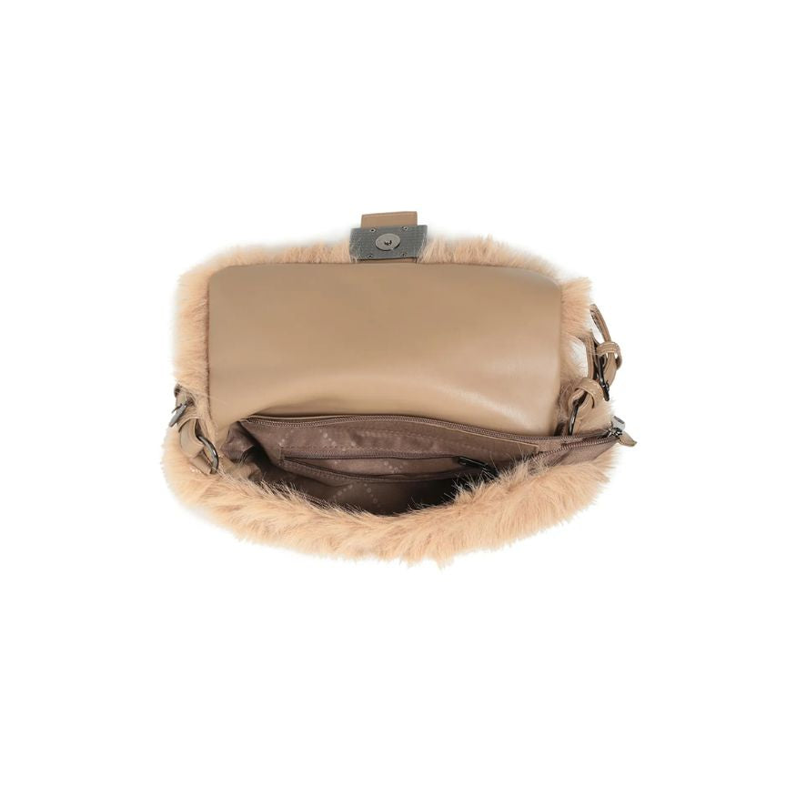 Damen Handtasche aus Faux-Fur - weich, leicht und modern