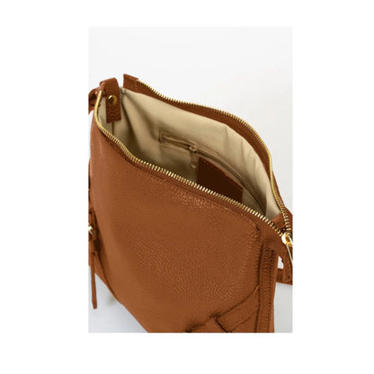 Italienische Damen Handtasche aus Echtleder - mittelgroß, modern, stilvoll