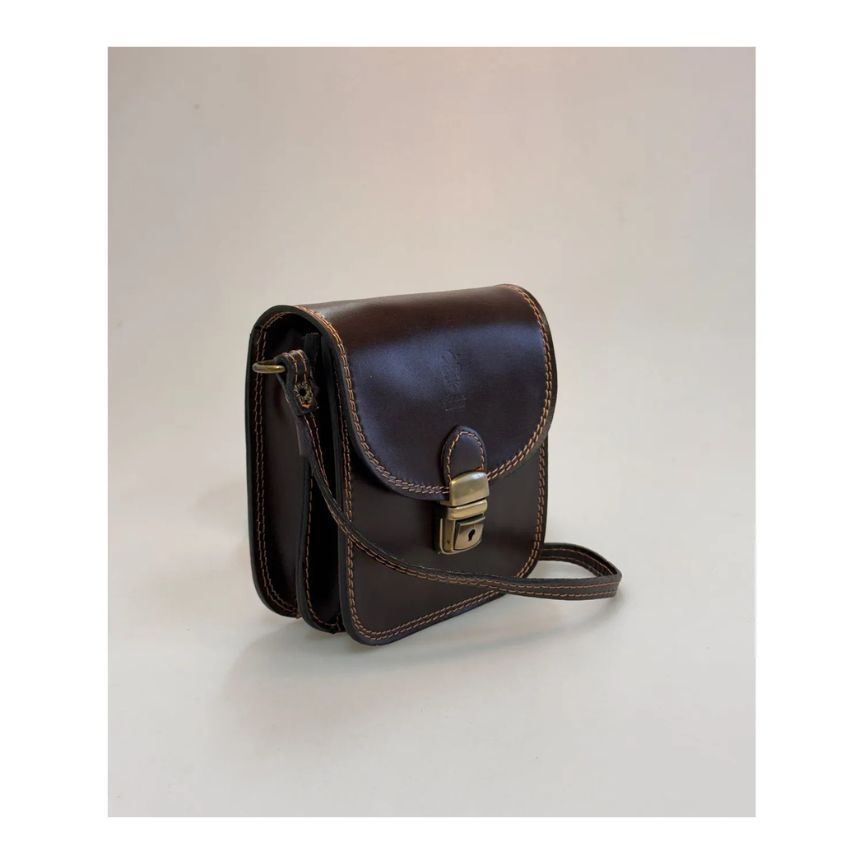 Damen Handtasche aus echtem Leder - Elegant & Stilvoll mit Schultergurt, 2 Fächern