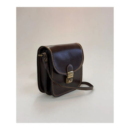 Damen Handtasche aus echtem Leder - Elegant & Stilvoll mit Schultergurt, 2 Fächern