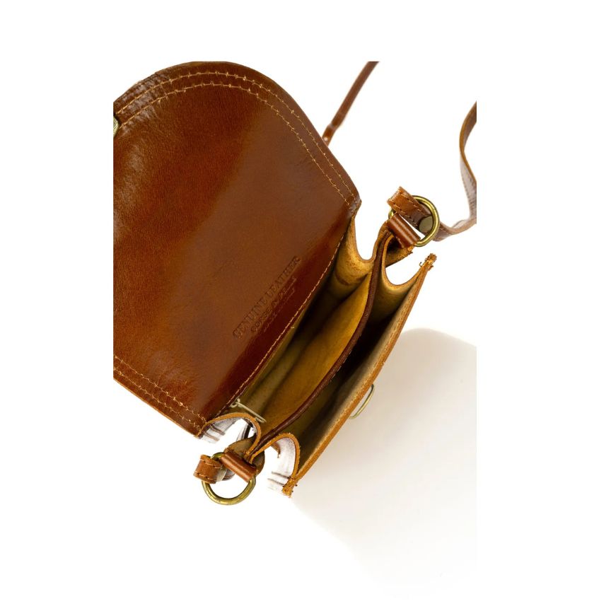 Damen Handtasche aus echtem Leder - Elegant & Stilvoll mit Schultergurt, 2 Fächern