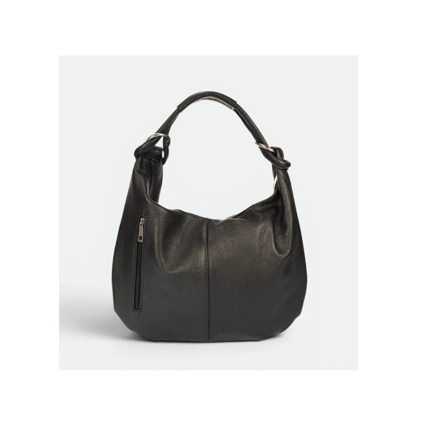 "Briella" - Damen Henkeltasche - Stilvolle Lederhandtasche mit Knotendetail
