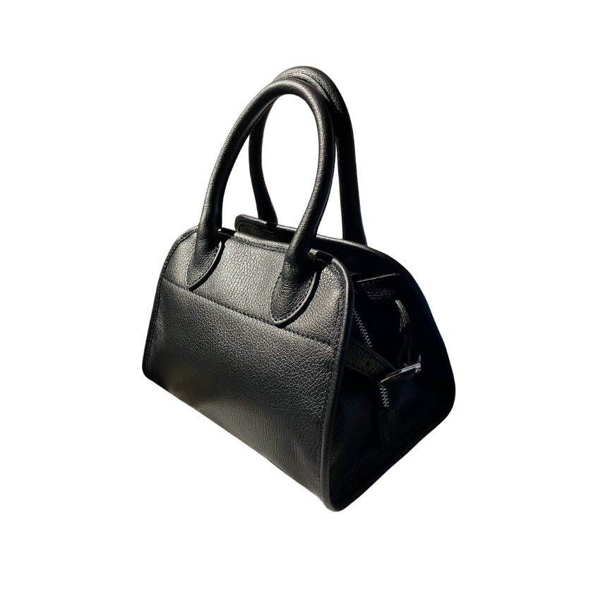 Damen Mini-Lederhandtasche - schlicht, klein & elegant für jeden Anlass