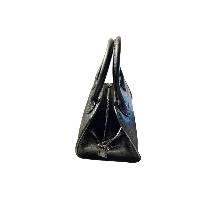 Damen Mini-Lederhandtasche - schlicht, klein & elegant für jeden Anlass
