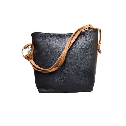 Damen Leder-Shoppertasche mit Seitentasche für Alltag & Büro