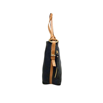 Damen Leder-Shoppertasche mit Seitentasche für Alltag & Büro