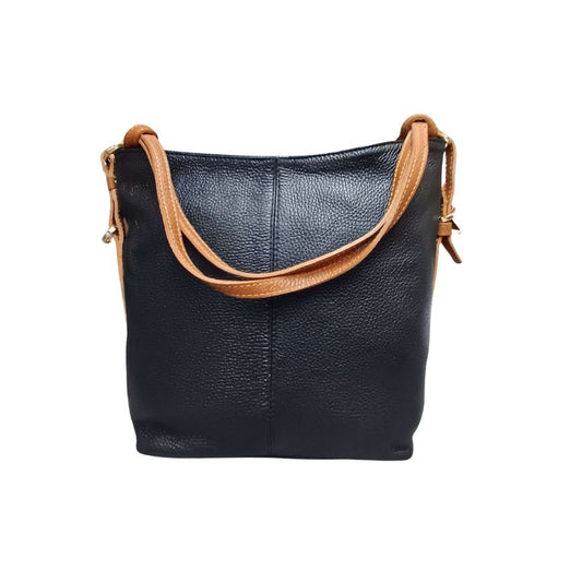 Damen Leder-Shoppertasche mit Seitentasche für Alltag & Büro