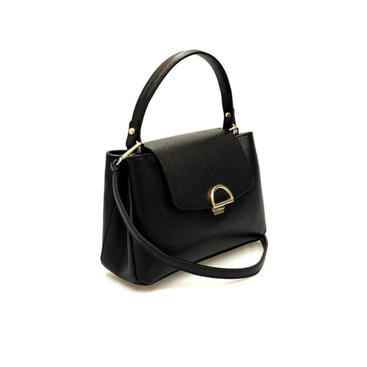 Damen Leder Clutch - Elegante Handtasche mit Henkel & 2 Fächern - Modern & Vielseitig