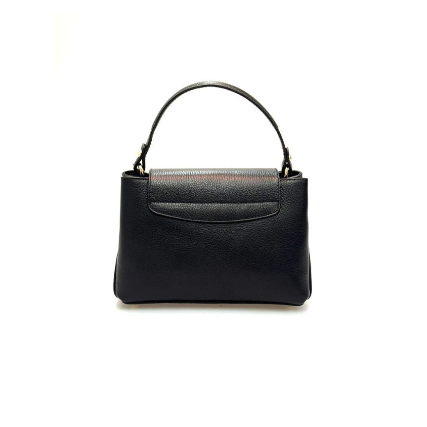 Damen Leder Clutch - Elegante Handtasche mit Henkel & 2 Fächern - Modern & Vielseitig