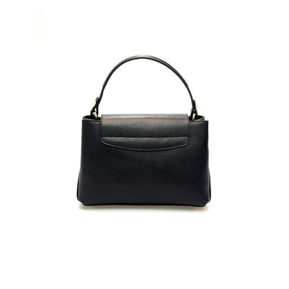 Damen Leder Clutch - Elegante Handtasche mit Henkel & 2 Fächern - Modern & Vielseitig