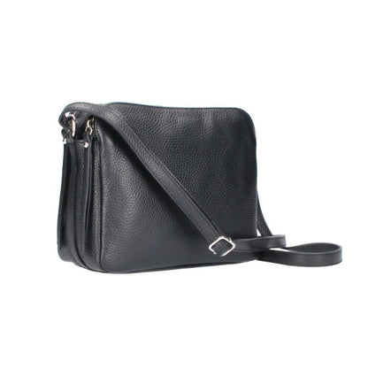 Damen Leder Crossbody-Bag - mittelgroße Schultertasche mit 3 Fächern - Praktisch & Vielseitig