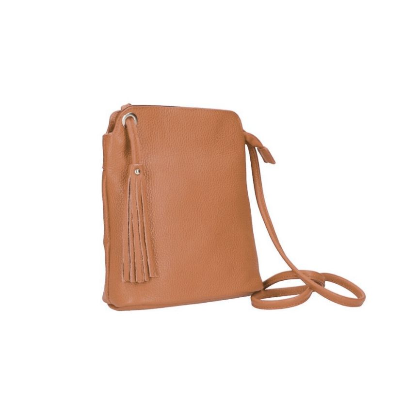 Damen Leder Crossbody Bag - modern, Alltagstauglich & Praktisch
