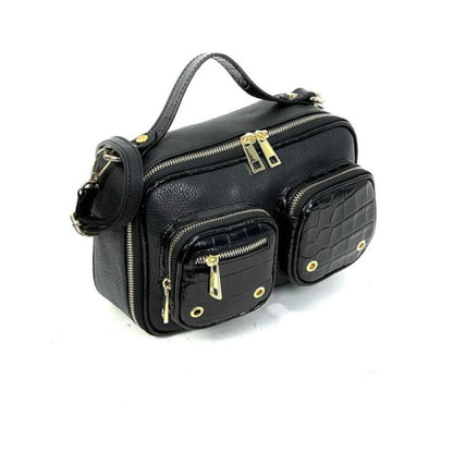 Damen Leder Crossbodybag 2026 - Modern, Edel, mit zwei Fronttaschen