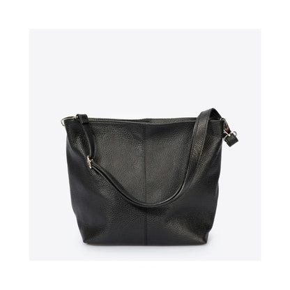 Damen Leder Einkaufstasche aus Italien - Mittelgroß, Echtleder, Shopper