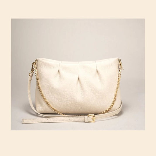 Damen Handtasche aus Echtleder - mittelgroß, schlicht, stilvoll