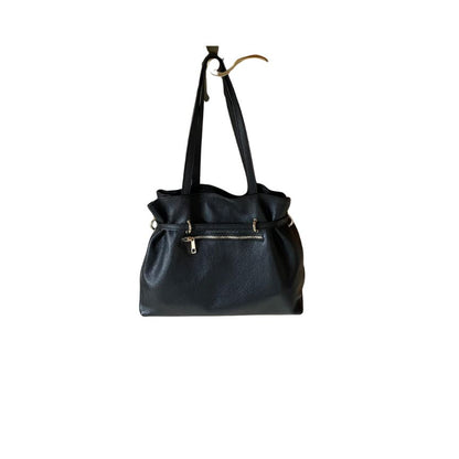 Damen Leder Shopper-Tasche mit edlen Details - geräumig