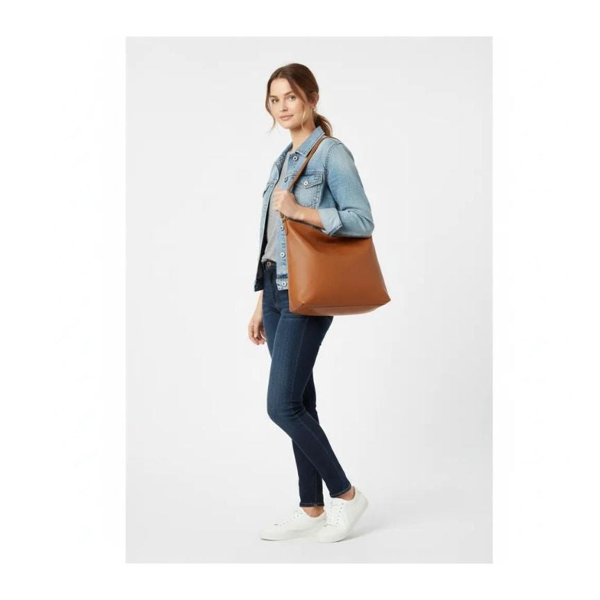 Damen Shopper-Tasche aus Echtleder - Schlicht, Elegant & Geräumig