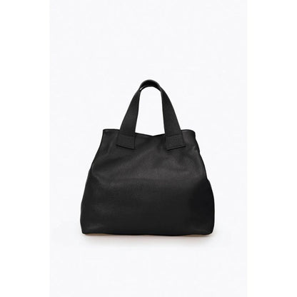 Damen Leder Shopper-Tasche mit Henkeln - Schlicht & Elegant