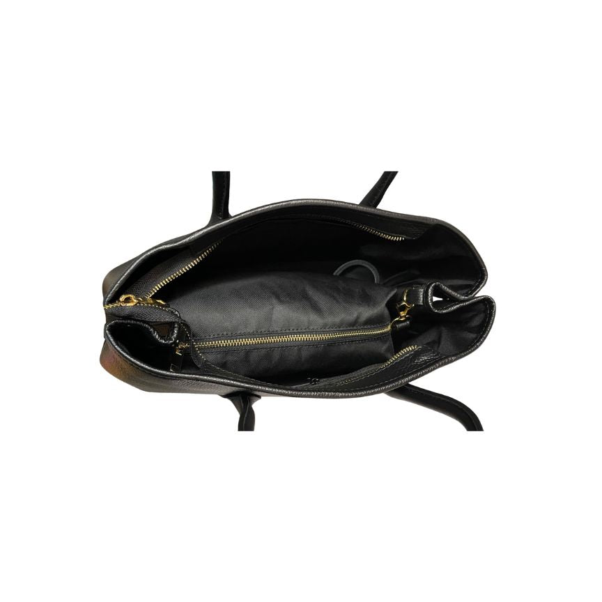 Damen Leder Tote Bag - Henkeltasche fürs Büro und Alltag (2-er Set)