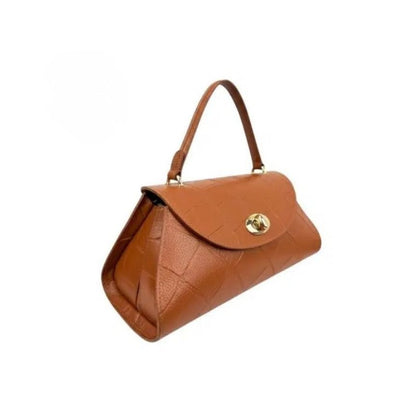 "Christell" - Elegante Lederhandtasche mit Henkel - stilvoll und eventtauglich