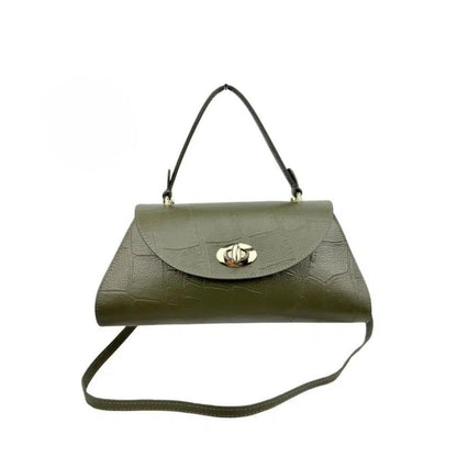 "Christell" - Elegante Lederhandtasche mit Henkel - stilvoll und eventtauglich