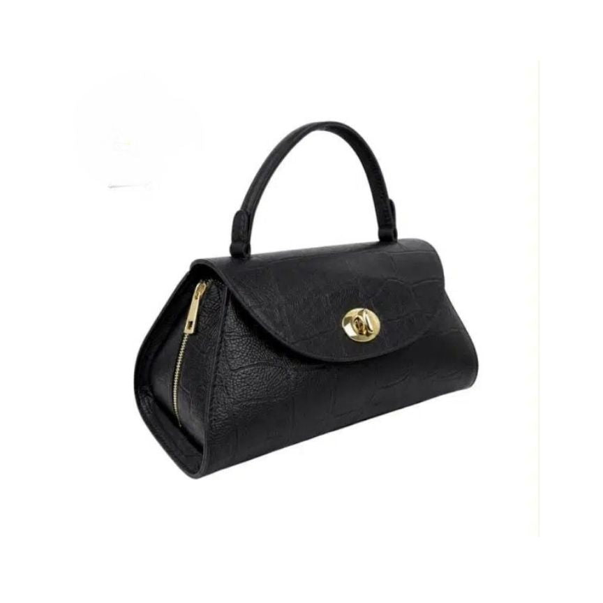 "Christell" - Elegante Lederhandtasche mit Henkel - stilvoll und eventtauglich