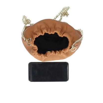 Edle Lederhandtasche mit Kettenriemen - elegant & eventtauglich