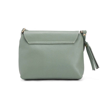 Italienische Damen Leder Crossbody Bag mit edlen Details - schlichtes Design