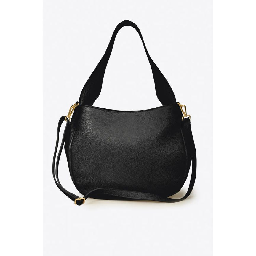 Lederhandtasche mit kurzem, breiten Henkel - Neues, modernes Design
