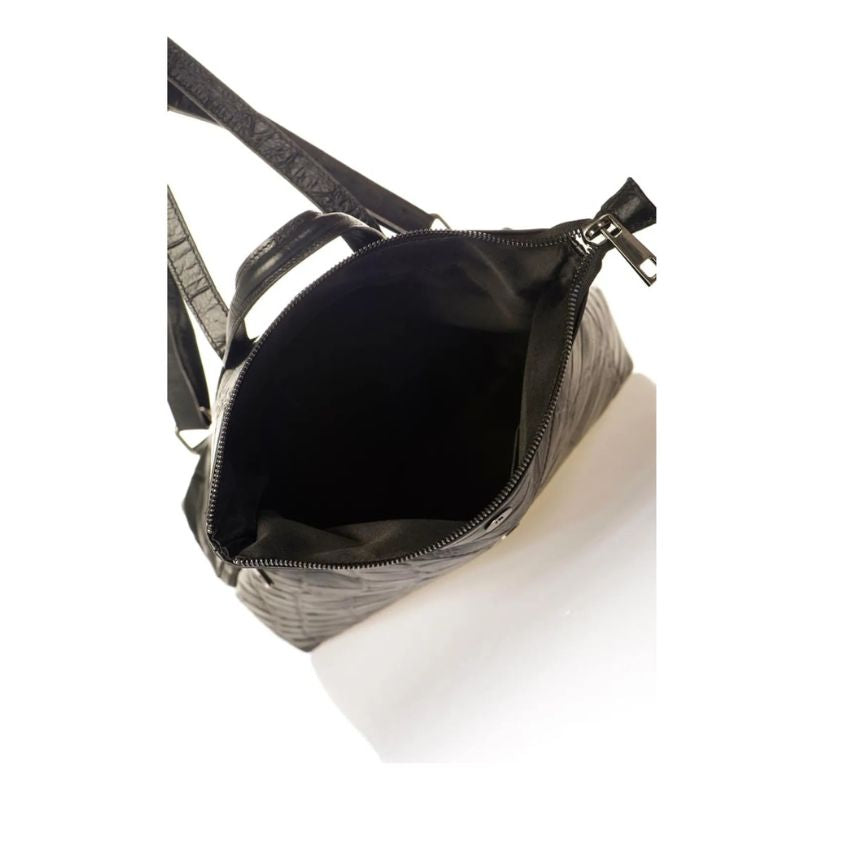 Damen Lederrucksack - Erweiterbar mit Musterdesign, Einzelfach & stabilem Reißverschluss