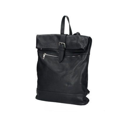 Damen Lederrucksack - Mittelgroß & Erweiterbar mit Fronttasche, Rückseitentasche & Henkel