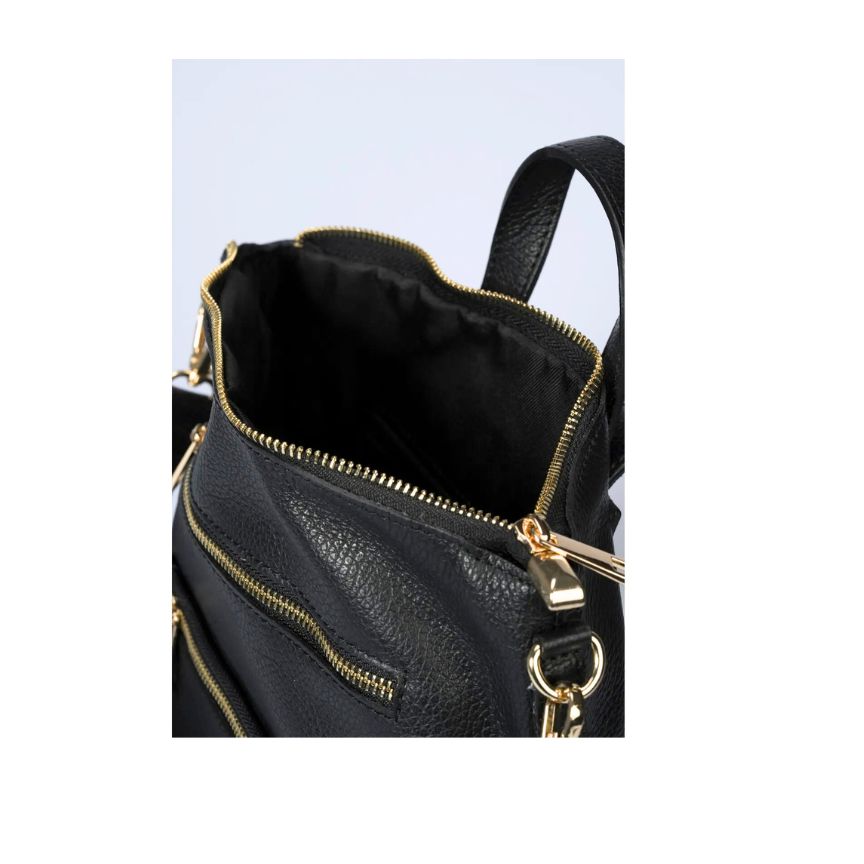 Damen Lederrucksack mit Schultergurt & Henkel - Modern, Geräumig & Praktisch